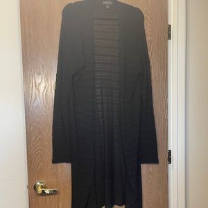 Forever 21+ Long Black Cardigan